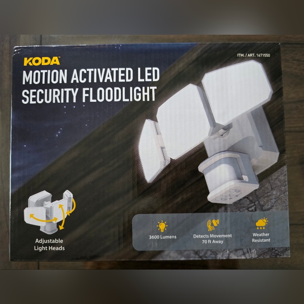 KODA Motion Activated LED Security Floodlight